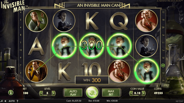 Характеристики слота The Invisible Man 9